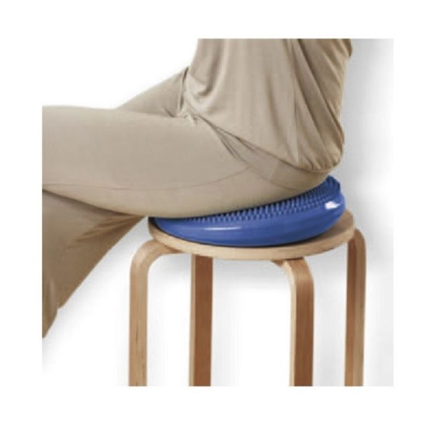 dynamiczna poduszka niebieska na siedzenie